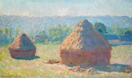"Haystacks, Late Summer," Claude Monet, c1891, Oil on Canvas, on loan from Musee d Orsay, Paris